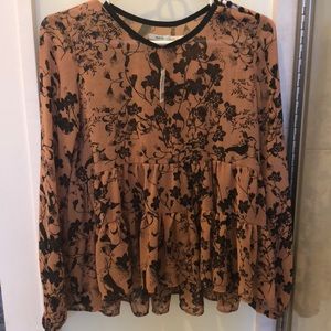 Kimchi Blue Long Sleeve Flowy Top